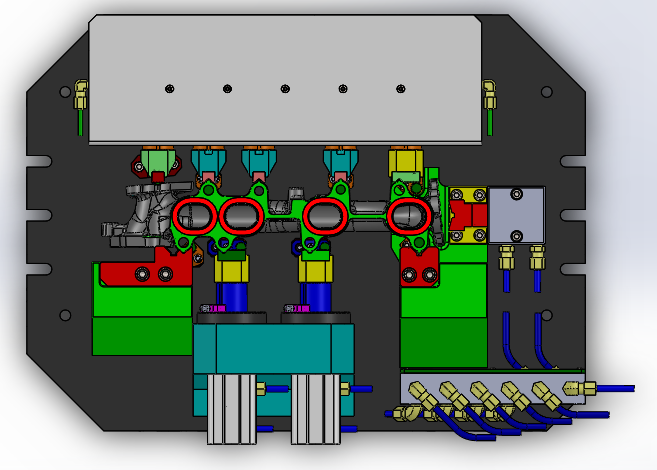 法兰工件气动夹具工装3D图纸 x_t格式